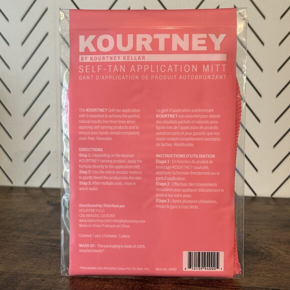 NEW Kourtney Kellar Self Tanning Bundle 2 Piece Tan Clear Mousse Medium Mitt - Picture 8 of 12